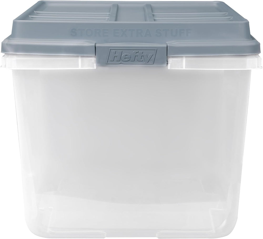 Hefty HI-RISE Stackable Storage Bins - Under Bed Storage Containers with Lids...