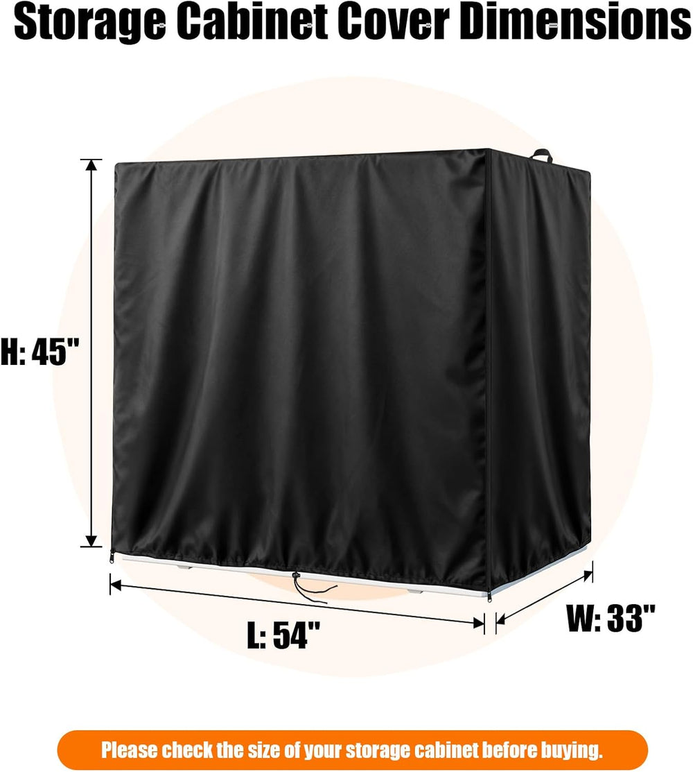 Kasla Outdoor Storage Cabinet Cover, 54"L×33"W×45"H
