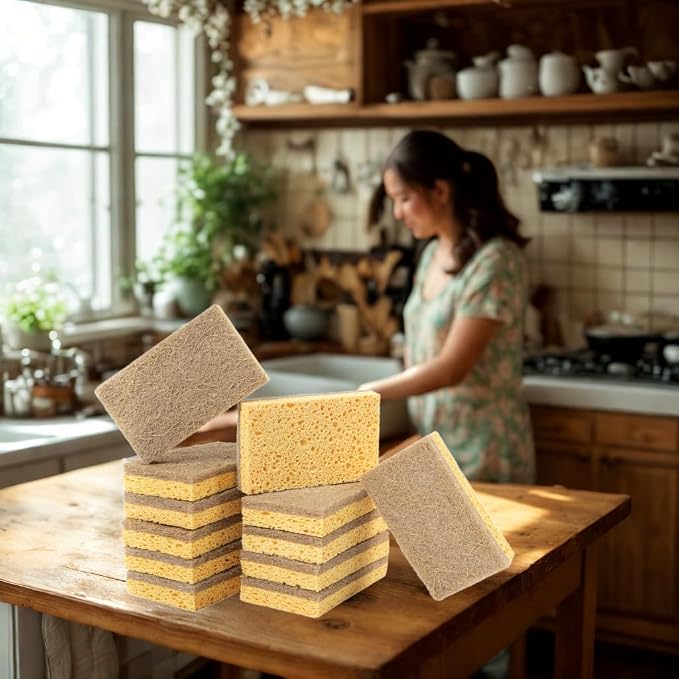 bioGo 12 Pack Biodegradable Kitchen Sponges - Image 7