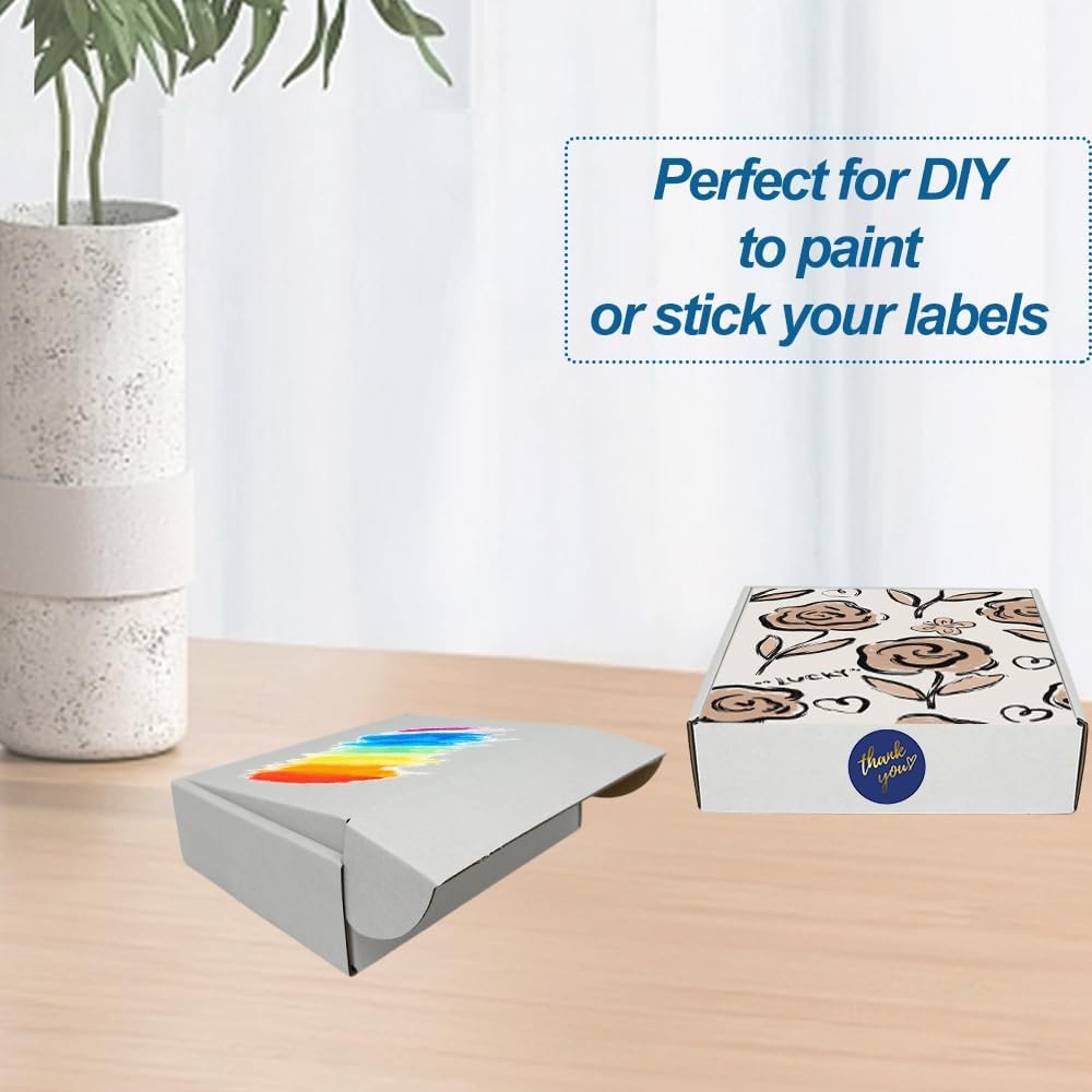 ROTCH 50 Pack 7x6x2'' Small Shipping Boxes, Cardboard Corrugated Mail...