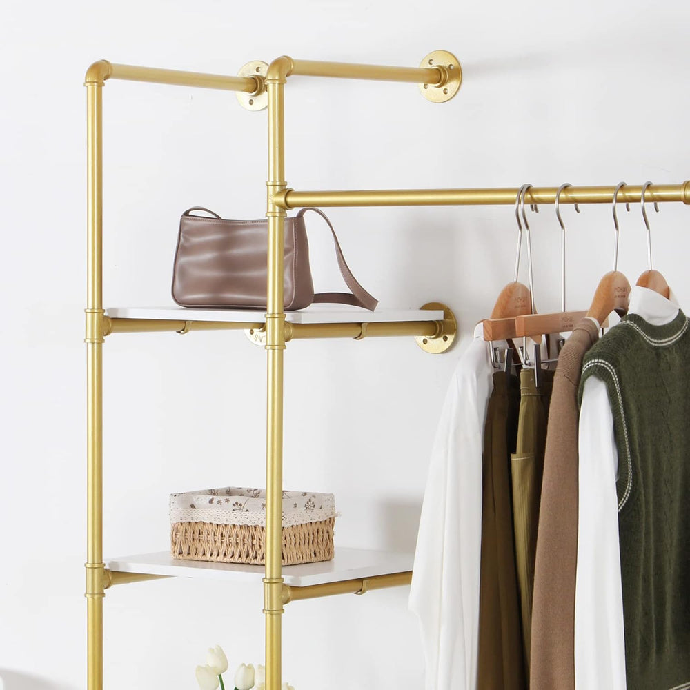 Garment Rack Heavy Duty Clothes Rack for Hanging Clothes, Metal Freestanding ...
