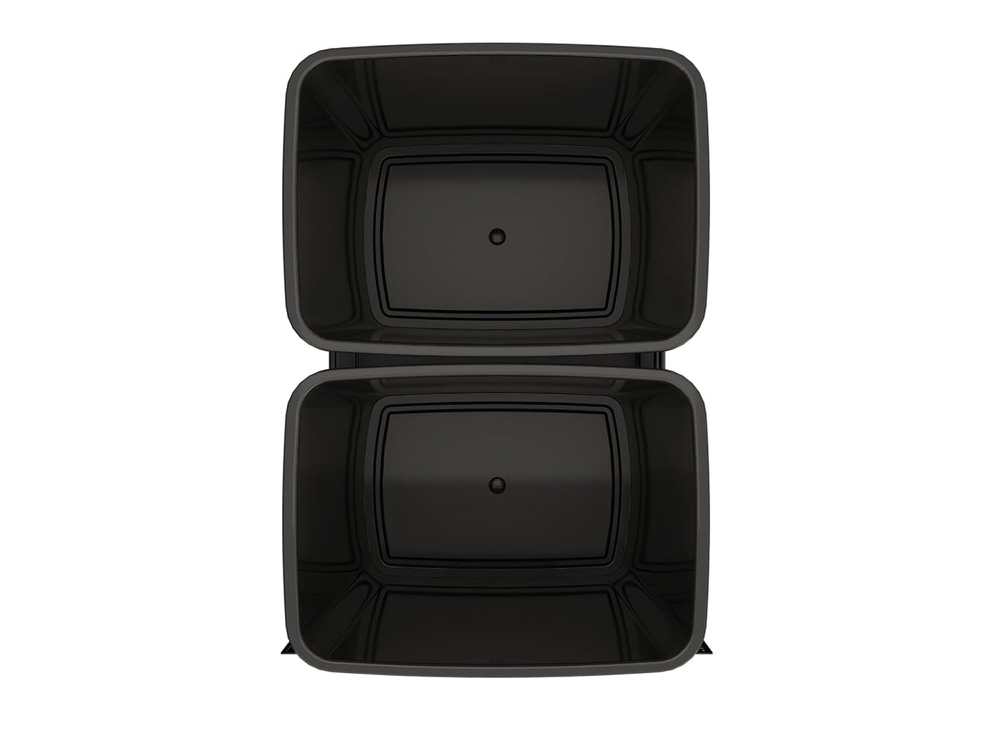 Rev-A-Shelf Double Pullout Trash Can w/Soft-Close Slides, 14.5" Min Opening | Large Capacity Garbage/ Recycling Bins for Full Height Kitchen Cabinets, Heavy Gauge Wire Construction, 53WC-1835SCDM-218