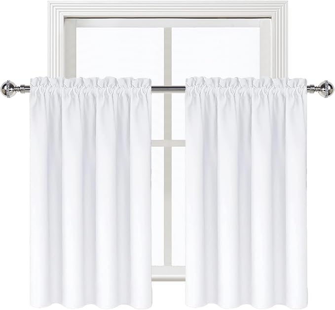 DWCN White Curtains for Living Room Thermal Insulated, 50% Light Blocking - Image 8