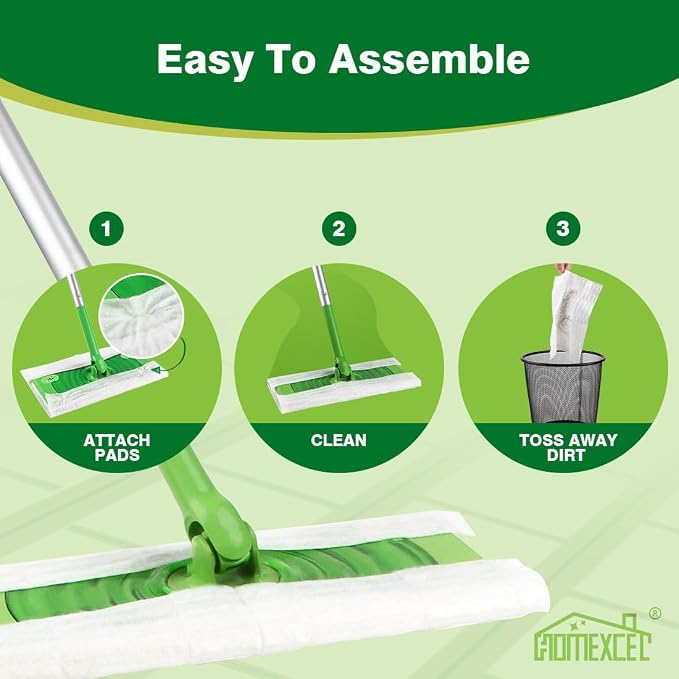 HOMEXCEL Dry Sweeping Cloths Pads Compatible - Image 7