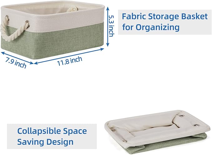 Temary Small Storage Baskets Small Fabric Bins - Image 7