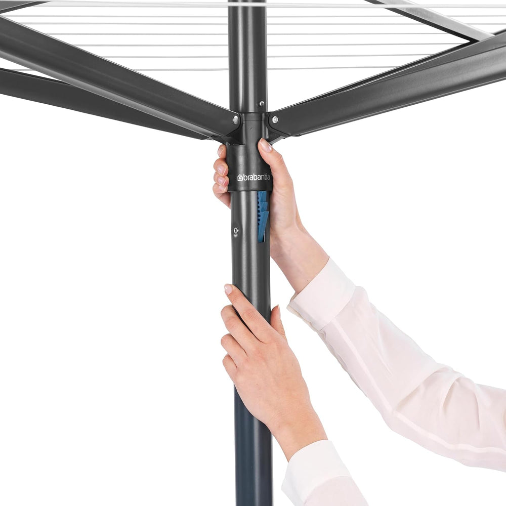 Brabantia Topspinner Outdoor 4 Arm Spinning Clothesline (164 ft/Ø 1.8") ...