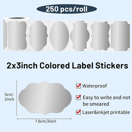 Silver Labels Stickers - Image 2