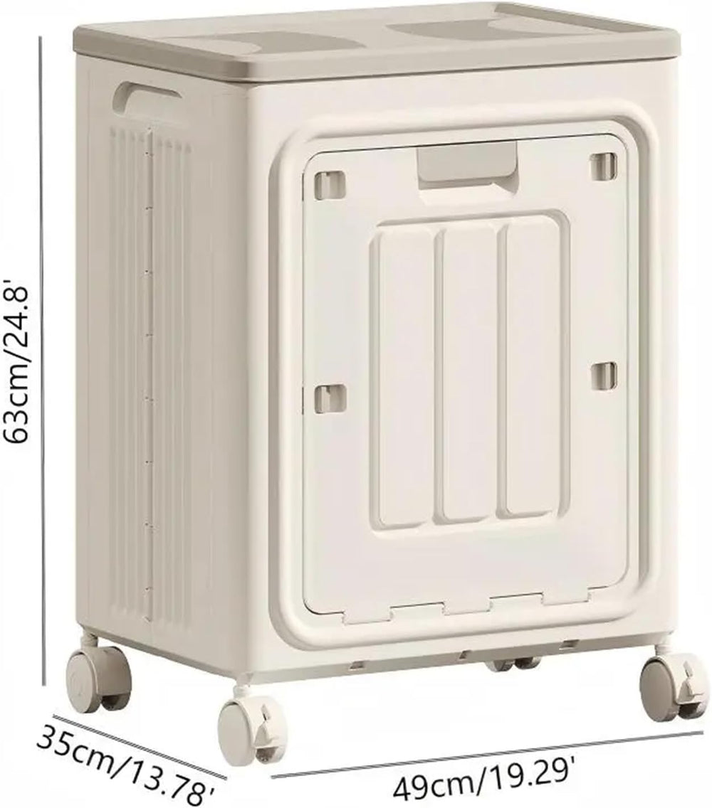 UFORU Rolling Laundry Hamper, Large Capacity with Lid & Wheels for Laundry