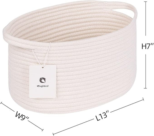 Medium and Large Woven Basket//With Handle, Used - Image 2