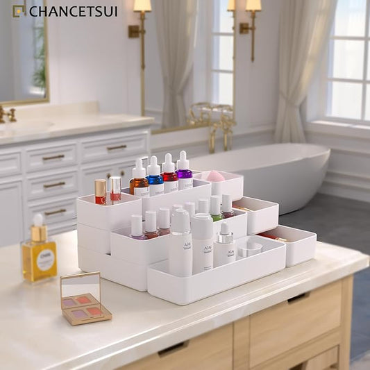 9 Pcs Stackable Drawer Organizer Trays Set, Desk Drawer Organizer Office. - Image 2