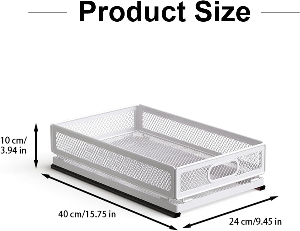 Pull Out Cabinet Organizer, Slide Out Drawers Fixed with Adhesive Nano Film, ...