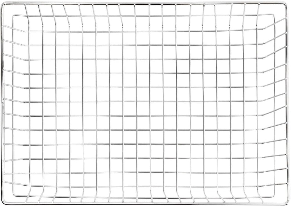 TrueCraftware- 16" x 26” Rectangular Wire Pastry Doughnut Basket Nickel ...
