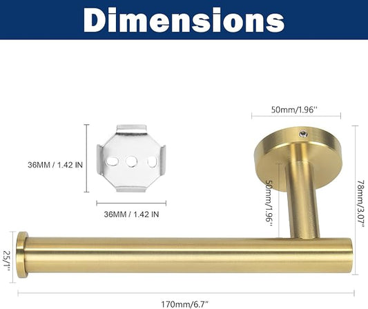 NearMoon Bathroom Toilet Paper Holder, Premium SUS304 Stainless Steel Rustproof - Image 2