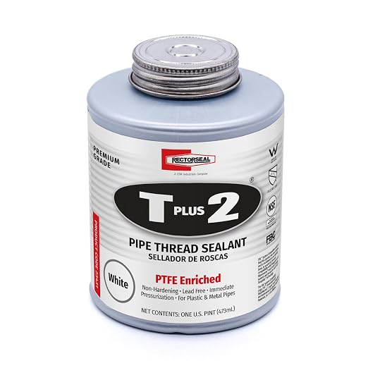 Rectorseal 23431 Pint Brush Top T Plus 2 Pipe Thread Sealant - Image 2
