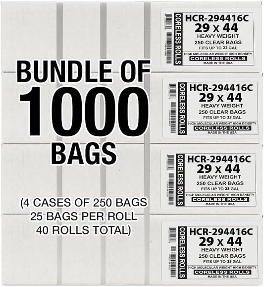 Aluf Plastics High Density Trash Bags, 26 Gallon, 16 Micron, - Image 2