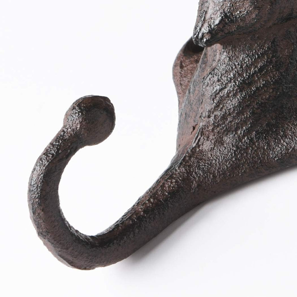 BRASSTAR 3PCS Cast Iron Deer Head Antlers Wall Hooks/Hanger