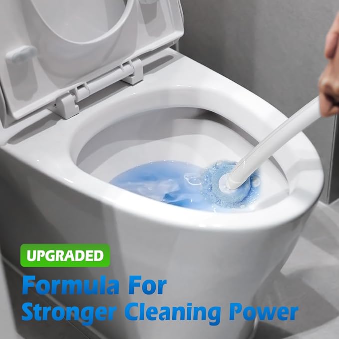 50 Count Upgraded Toilet Wand Refills | 2X Cleaning Power Toilet Bowl Cleaners - Image 7