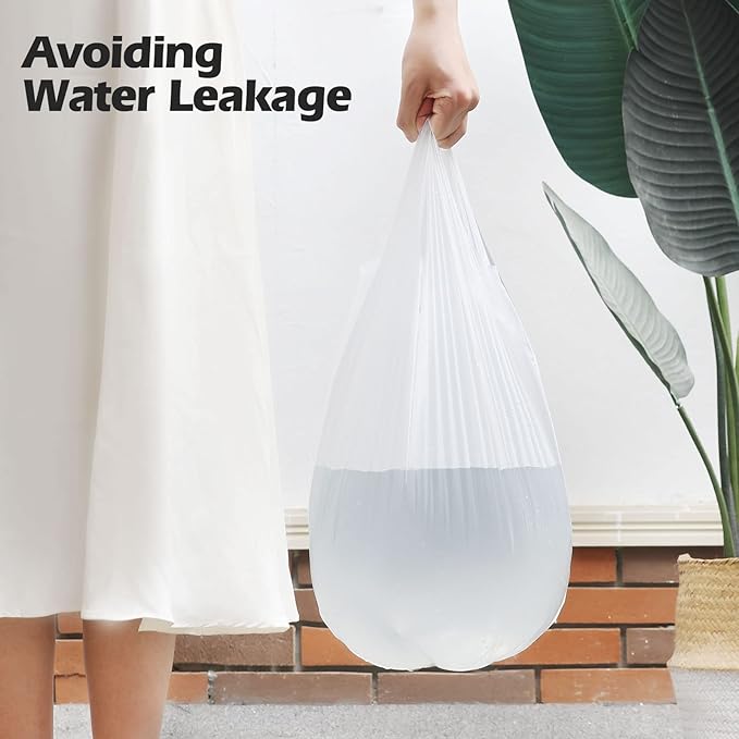 2-4 Gallon Portable Trash Bags, Bedroom Trash Can, Strong Trash Bags(White) - Image 7