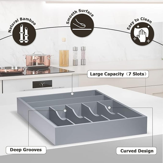 Utensil Organizer Silverware Drawer Organizer - Image 2