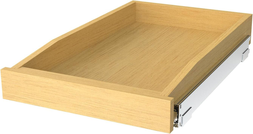 Wooden Pull out Cabinet Organizer 11" W x 21" D x 3.35" H, Hea...