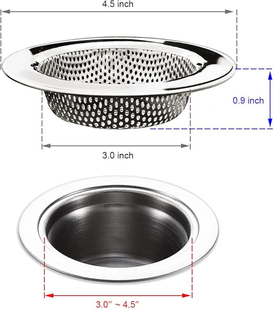 4-Piece Kitchen Sink Strainers - Image 2
