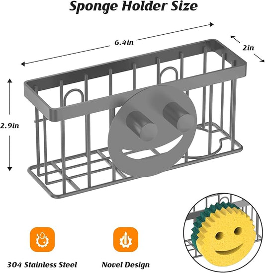 Sponge Holder Smiley Face, Sink Caddy - Image 2