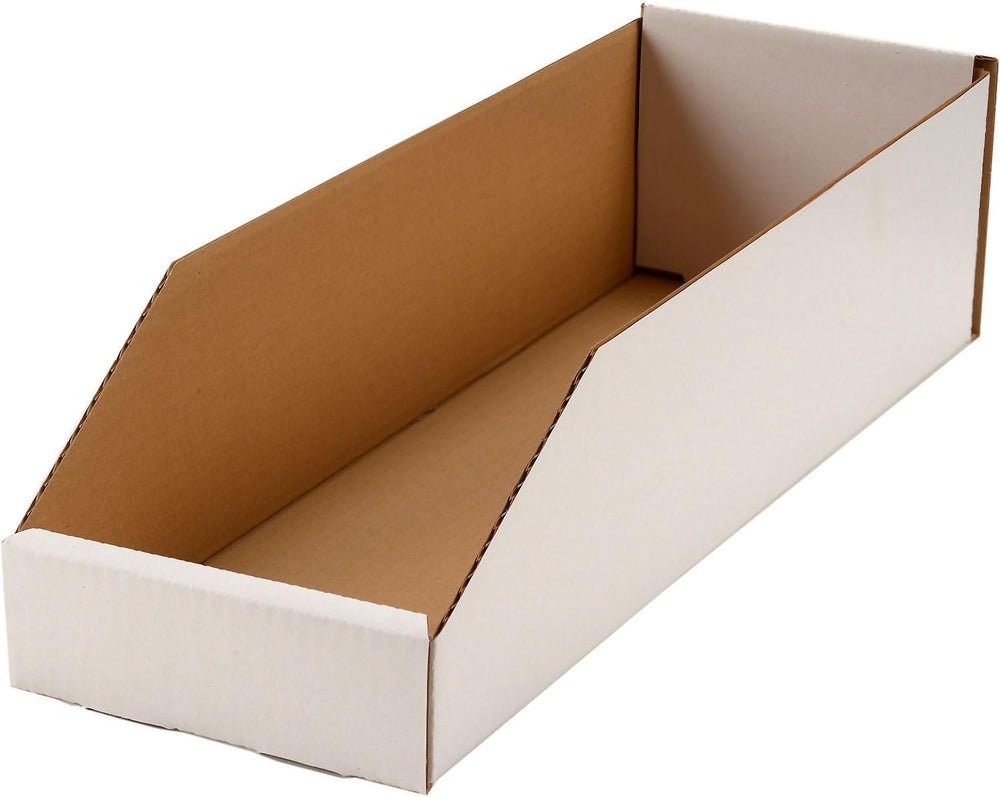 Global Industrial Open Top Corrugated Bin, 6"W x 18"D x 4.5"H,...