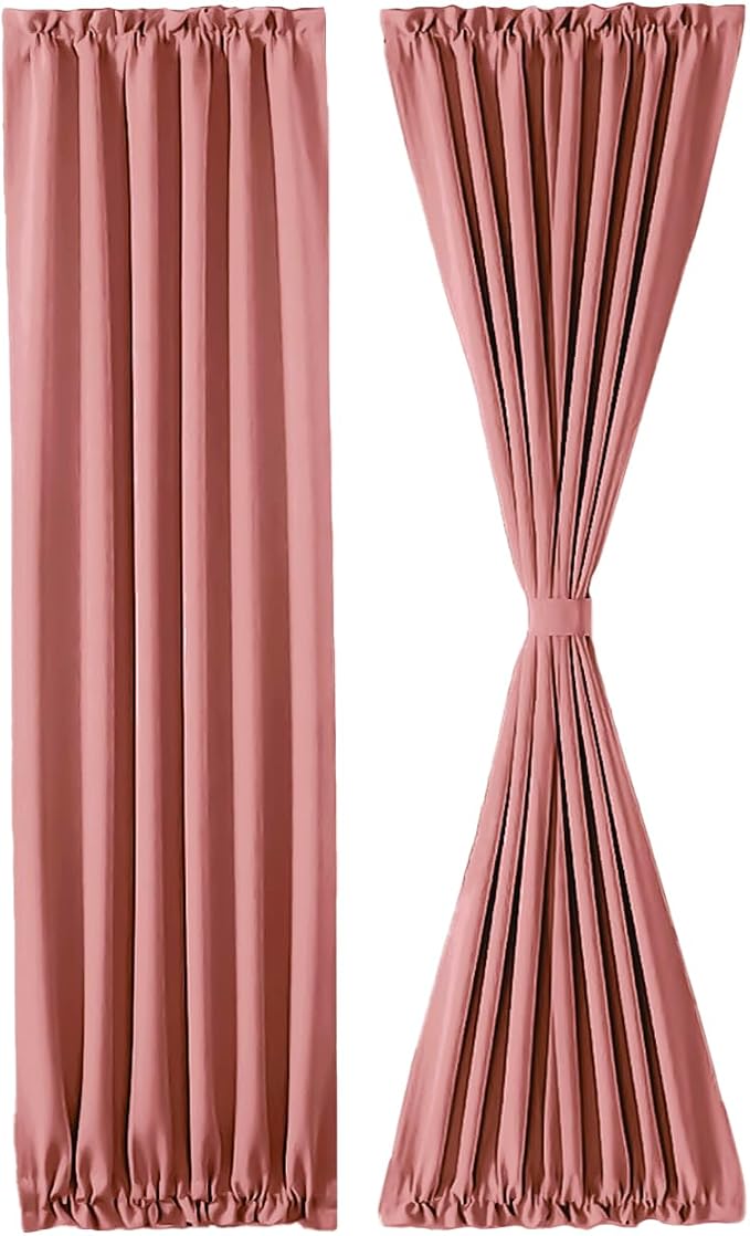 DWCN French Door Curtains – Rod Pocket Thermal Blackout Curtain - Image 7