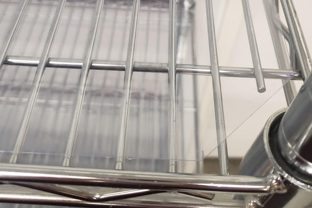 Wire Rack Shelf Liners | Durable PVC | Pre-Cut Notched Corners | 4 Pack | 48&...