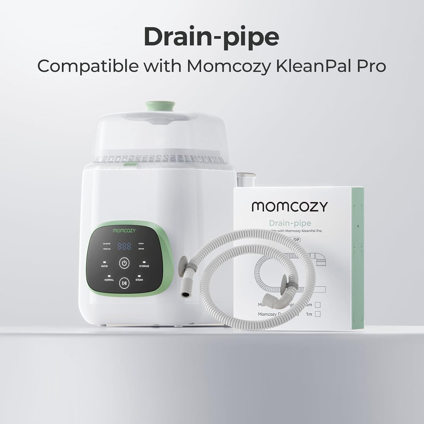 Momcozy Soft & Safe Drain Hose for KleanPal Pro Baby Bottle Washer – Flexible, Durable Replacement Accessory for Easy Water Drainage (0.5M)