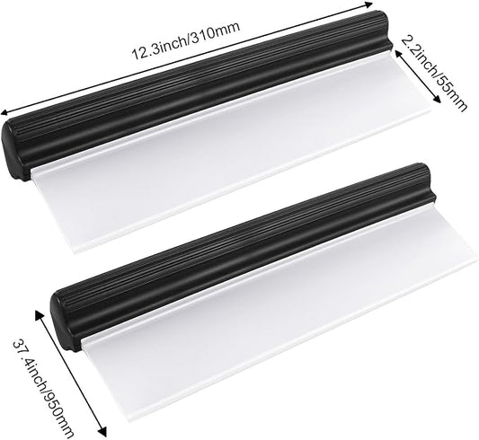 2pack 12inch Car Drying Squeegee Water Blade Universal Quick Drying Squeegee - Image 2