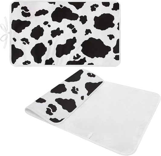 Cow Print Ironing Mat Portable Ironing Pad, Table Top, Countertop, Heat - Image 2