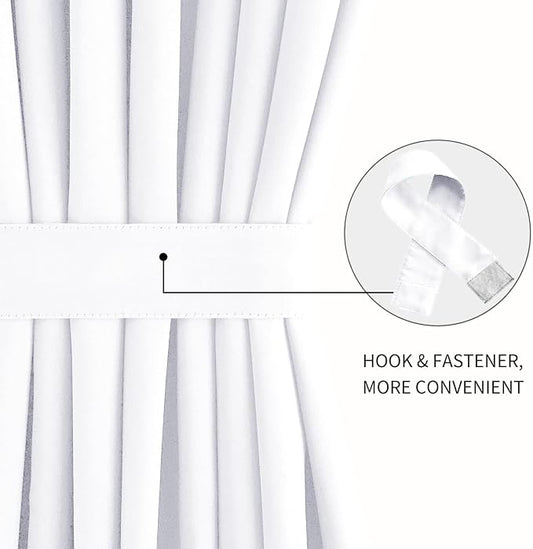 DWCN French Door Curtains – Rod Pocket Thermal Curtain - Image 2