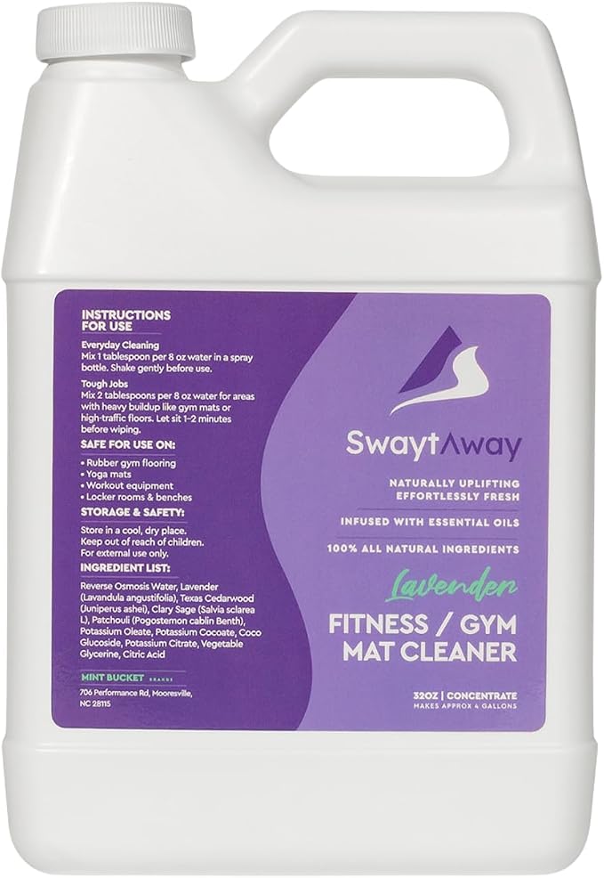SwaytAway Fitness Mat Cleaner Concentrate – 32oz Lavender Essential Oil Formula - Image 7