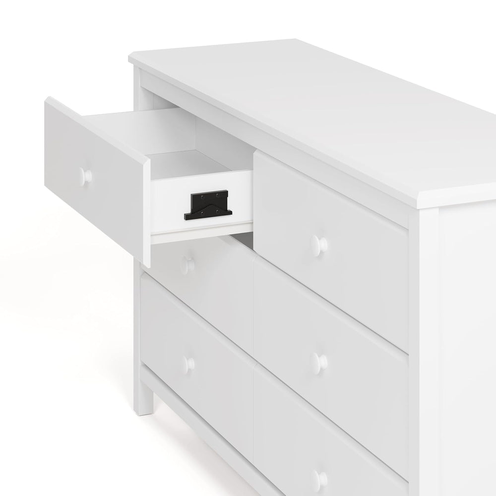 Storkcraft Alpine 6-Drawer Dresser, White
