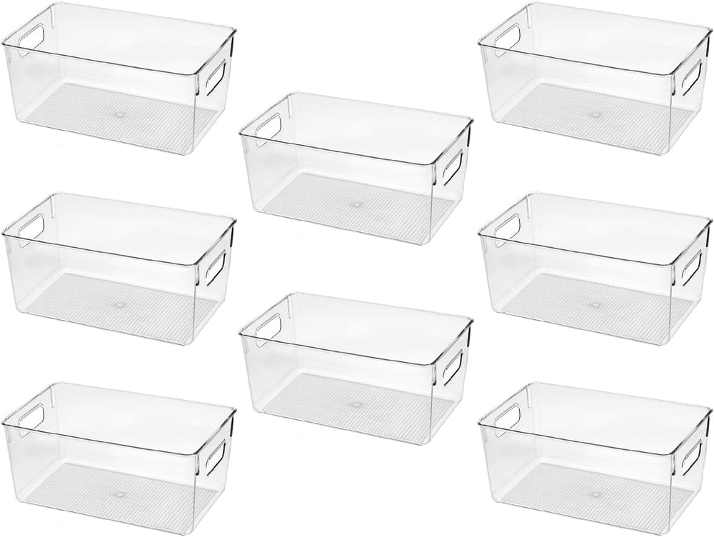 Clear Plastic Storage Bins, Pantry Organizers and Storage Containers Fridge