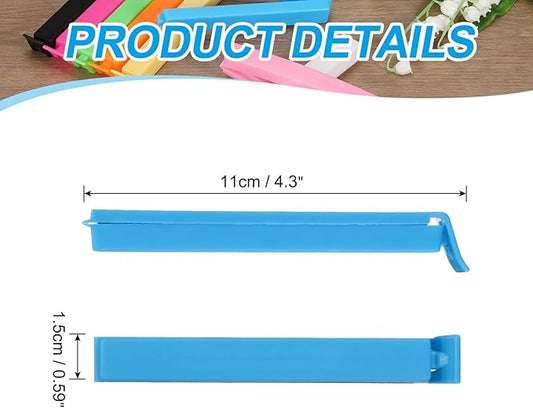 PATIKIL Sealing Clips 4.3 Inch, 10 Pack Reusable Plastic Bag Clip Clamp Sealer - Image 2