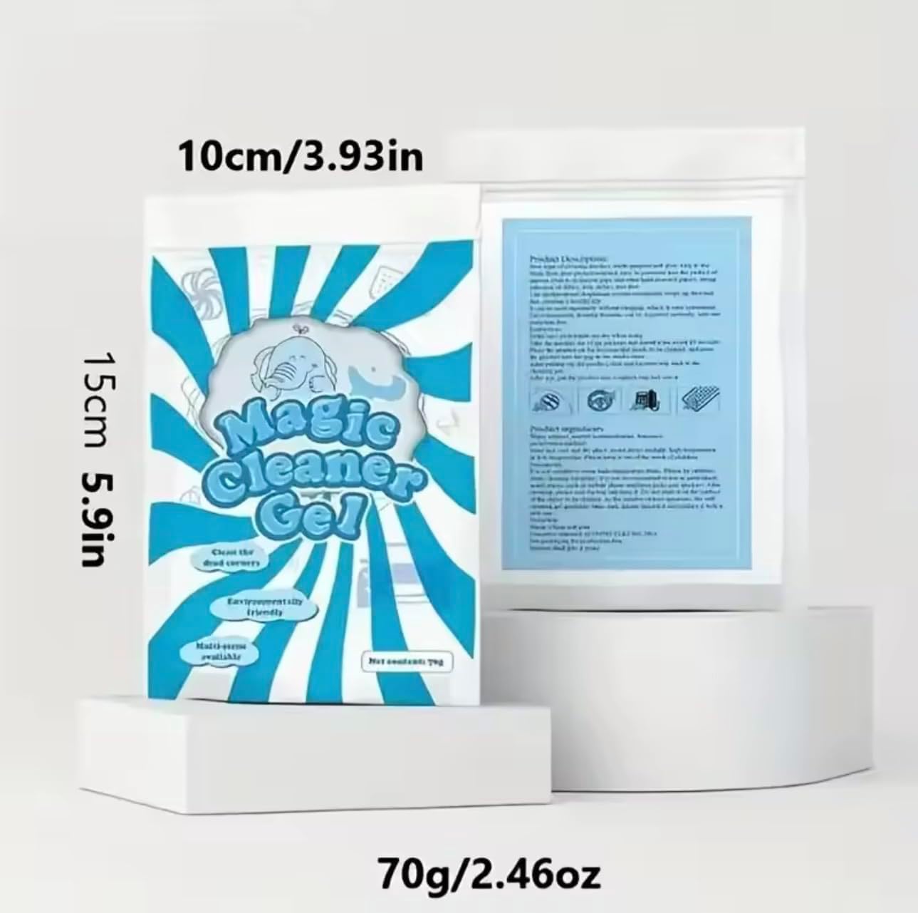 Keyboard Cleaning Gel for Laptop, Car Interior, Dust Cleaner Putty for Electronics, Reusable Cleaning Slime (70g)