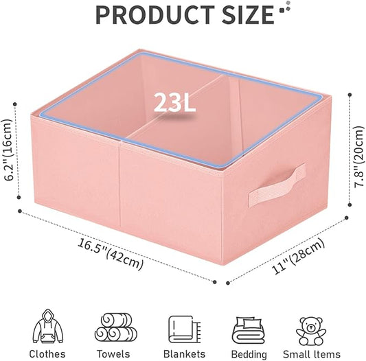 DIMJ Large Closet Shelf Organizer Bins 6 Packs - Image 2