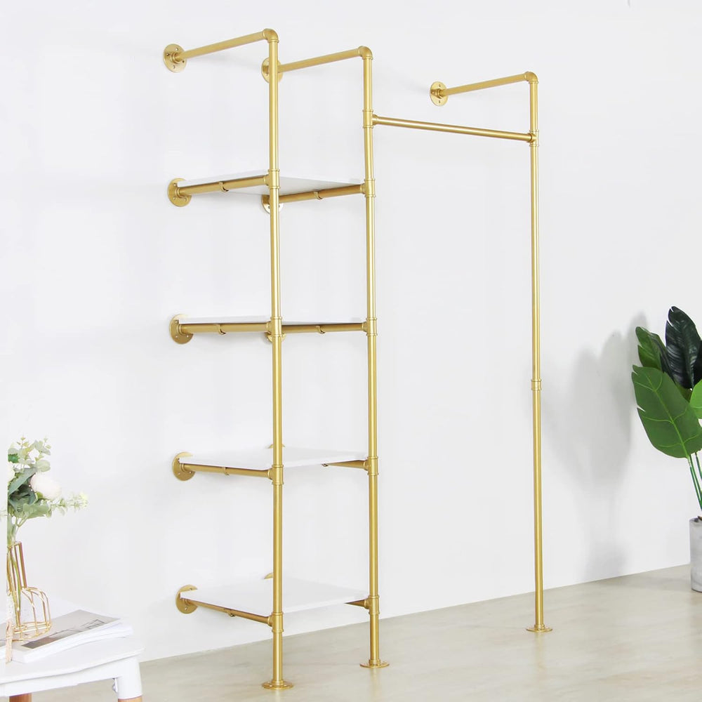 Garment Rack Heavy Duty Clothes Rack for Hanging Clothes, Metal Freestanding ...