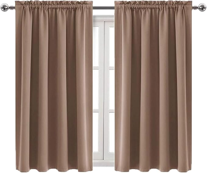 DWCN Blackout Curtains Room Darkening Thermal Insulated Bedroom Curtains Window - Image 9