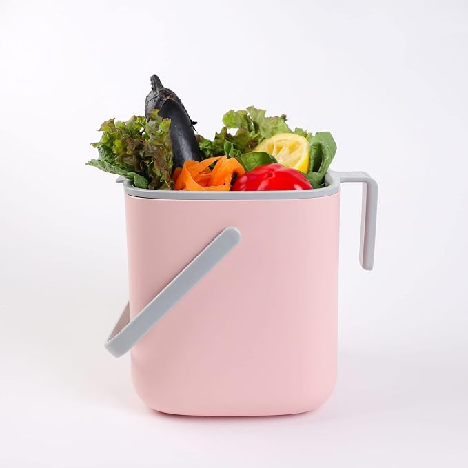 BLUE GINKGO Kitchen Compost Bin – Filter-Free, Odor-Tight Countertop Food Waste - Image 7