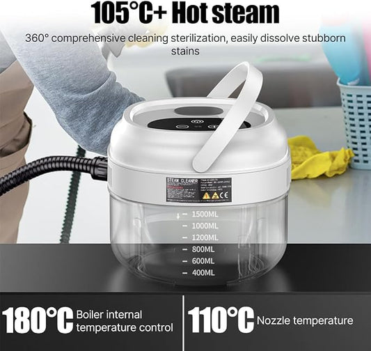 Irishom Pressurized Handheld Steam Cleaner - Image 2
