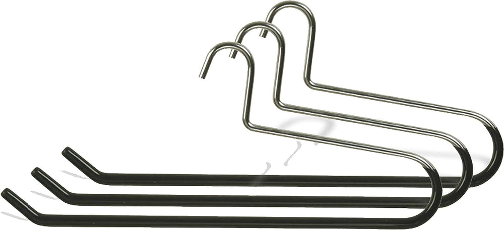 Chrome Quilt Hanger with Black Nonslip Vinyl Coating in 17" Length X 3/8...