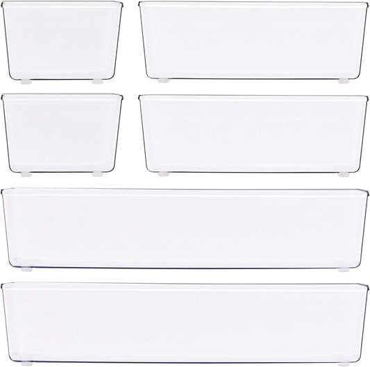 Simple Houseware Clear Drawer Organizer - Image 2