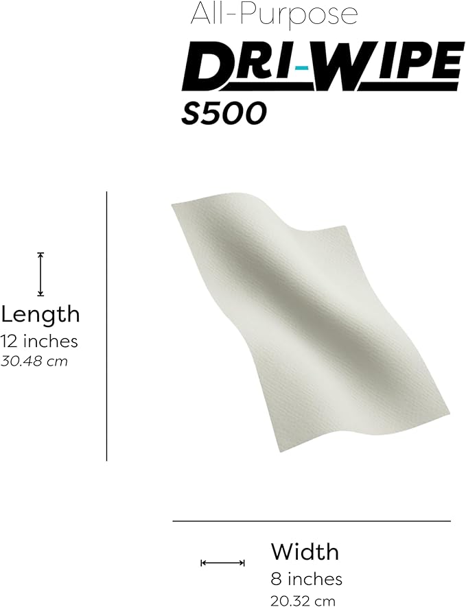 Dri-Wipe S500 by SMPLY Brands – All-Purpose Disposable Wipes, 10 Boxes of 176 - Image 9