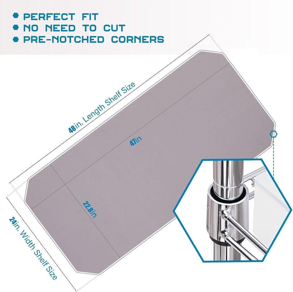BRIAN & DANY Wire Shelf Liner 24" X 48", Heavy Duty Shelf Liner...