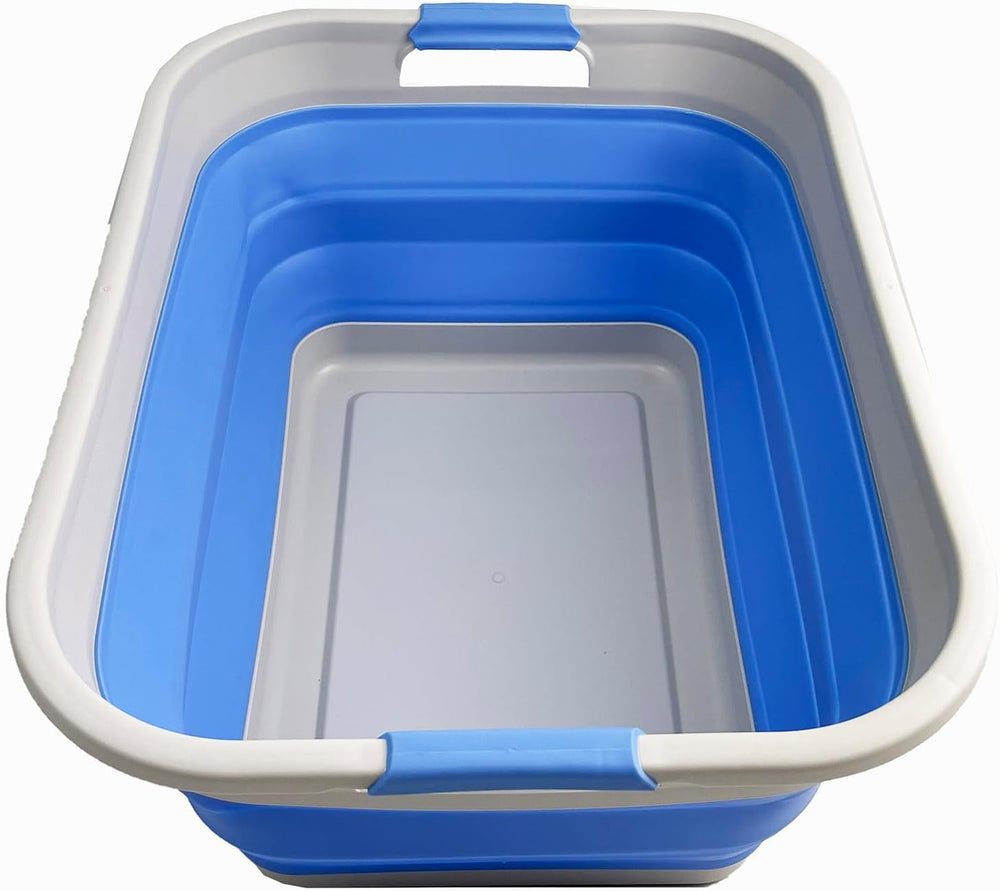 SAMMART 41L (10.8 gallon) Collapsible Plastic Laundry Basket - Foldable Pop U...