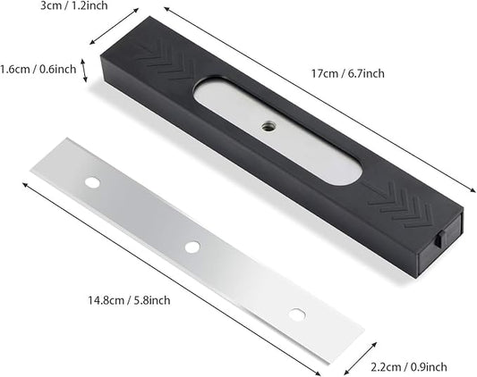 EHDIS 6 inch Razor Blades Paint Scraper Replacement Stainless Steel Blades - Image 2