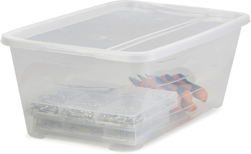 Life Story 6 Liter Plastic Storage Container Set, Stackable Shoe, Accessory, ...